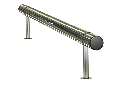  Alco Design | stainless tubular rail - straight +rail cap - APR | AP-RC