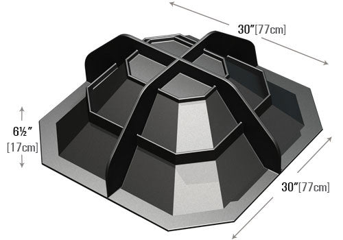Square Bin Pyramid Riser [BLSP-36D2]