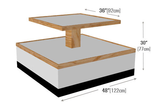 2 Step Bakery Table [BR230W]
