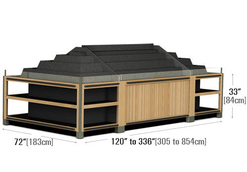 Modular Wooden Produce Table [DT2010SE]