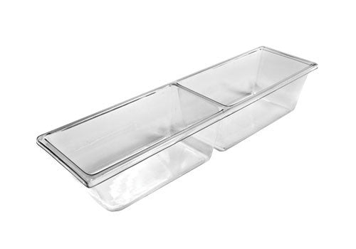 Two Compartment Molded Clear Pan [MP7K]