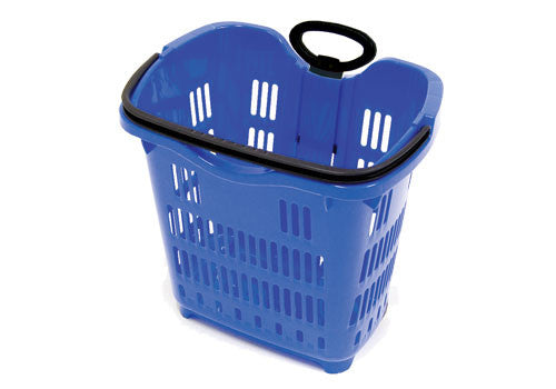 Rolling Plastic Shopping Basket [RSPB-RED]
