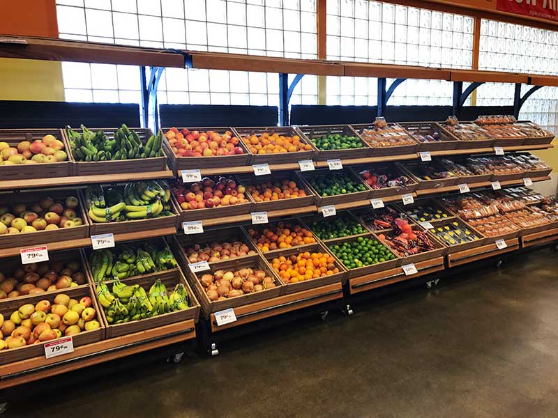 3 Shelf Farm Stand Display Single Canopy [3SPD-48-CANOPY]