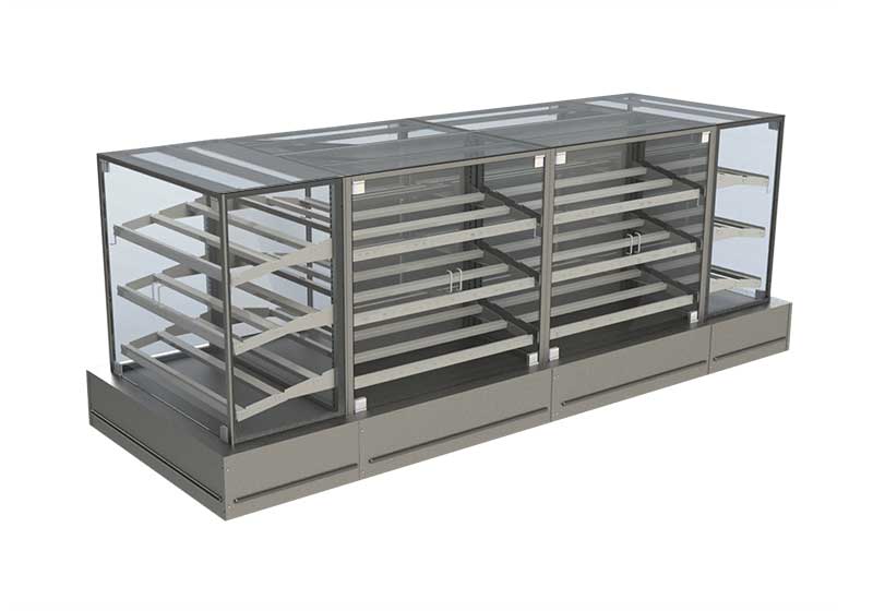 3 Level Metal Shelves Bakery Display [BR509]