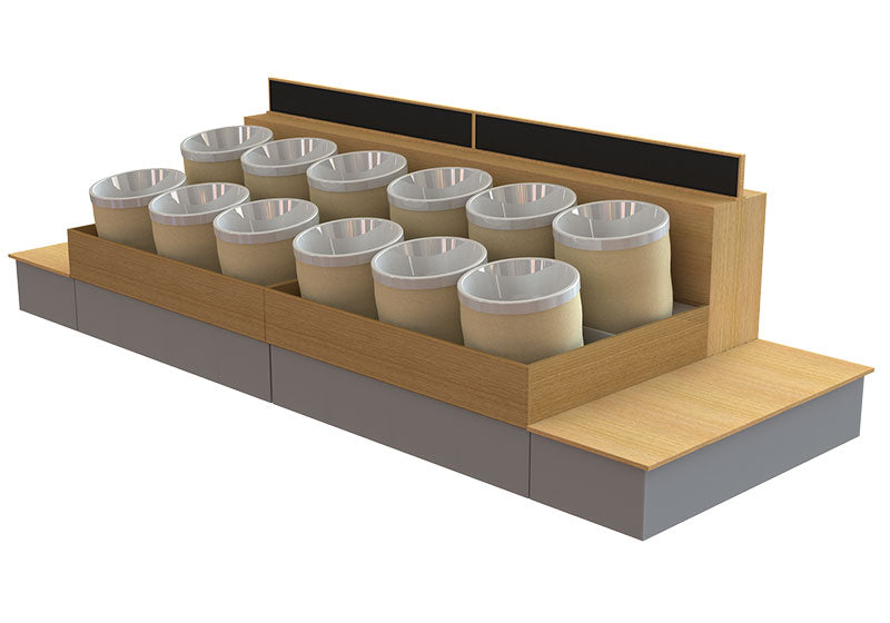 Twelve Spice Bucket Bulk Merchandiser [Bulk-Center 64x64 w/Bucket]