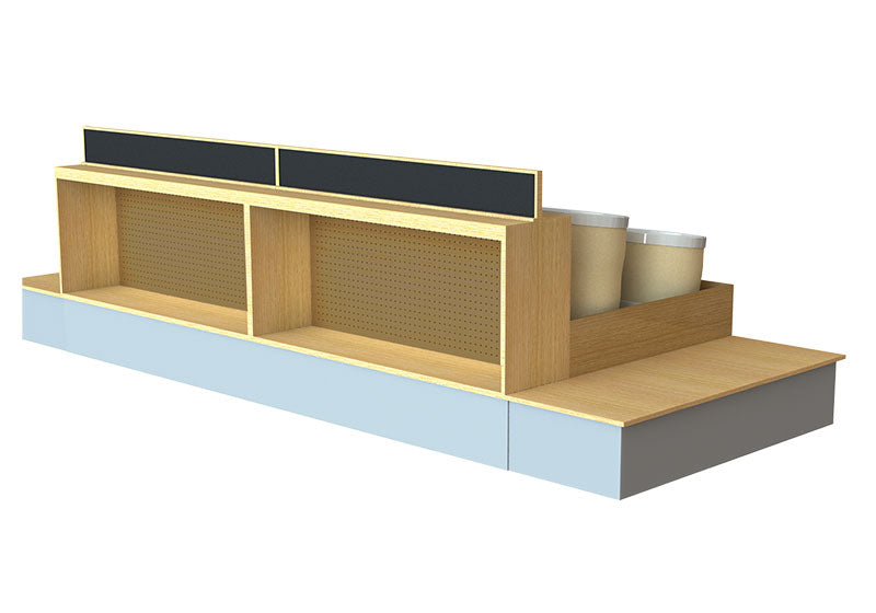 Twelve Spice Bucket Bulk Merchandiser [Bulk-Center 64x64 w/Bucket]