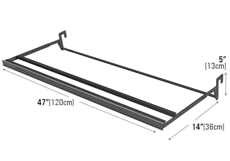 Aluminum Shelf with LED [V-BRC-LED-48]
