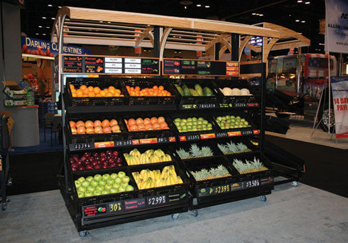 3 Shelf Farm Stand Display Double Sided [3SPD-48-2]