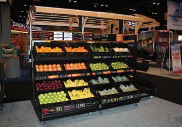 3 Shelf Farm Stand Display Single Canopy [3SPD-48-CANOPY]