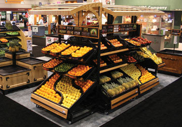 3 Shelf Farm Stand Display Single Canopy [3SPD-48-CANOPY]