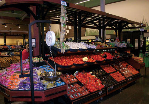 3 Shelf Farm Stand Display Double Canopy [3SPD-48-CANOPY2]