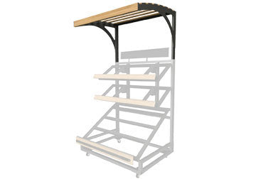 3 Shelf Farm Stand Display Single Canopy [3SPD-48-CANOPY]