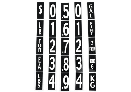 Alco Design | Folding Number Sets | white numbers