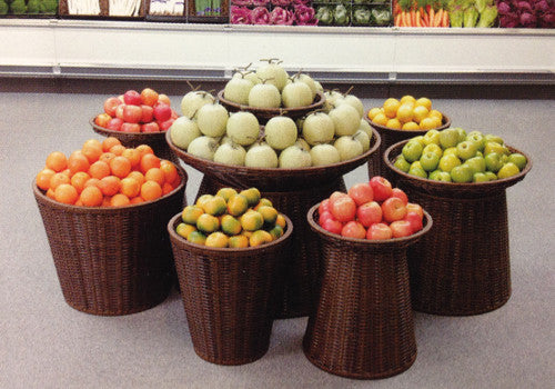 Round Baskets with Stackable Block [BKT-RD]