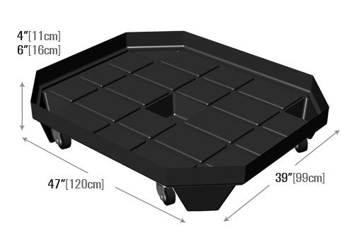 Bin Base with Wheels [BL110W | BL110-6W]