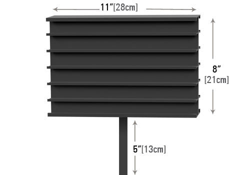 Wood Frame Bin Liner Slotted Pricing Rail [BLBDPTH-6SW]