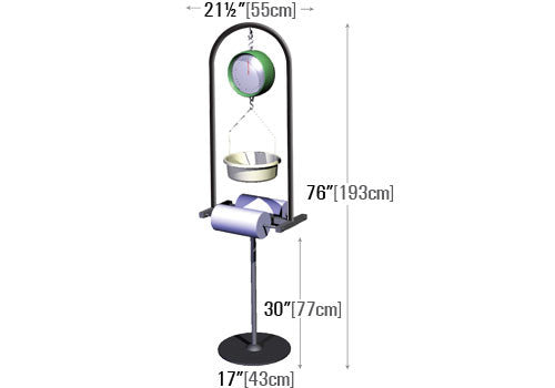 Free Standing Scale and Dual Bag Stand [BLSB2]