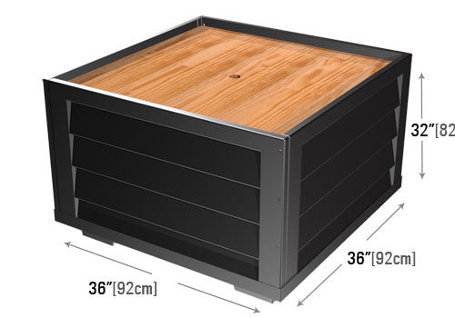 Slat Sided 5-Level Square Bin [BLS48-SS5]