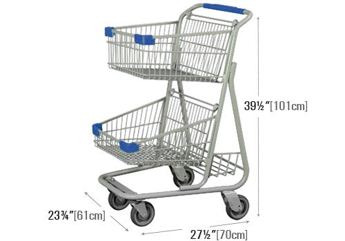 Double Basket Shopping Cart [CED 2E02-E]