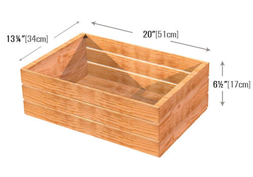 Stained Wood Crate | Dummy Insert [CR103 | CR103D]