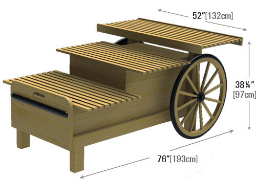 Three Step Compact Display Cart [DC112]