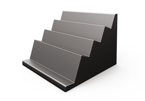 4 Stepped Back Cutout Deli Riser for Storage [DR79]