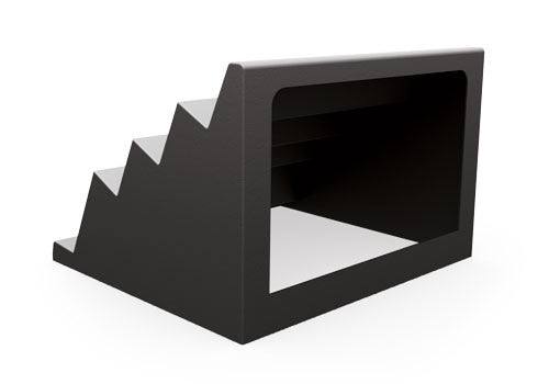 4 Stepped Back Cutout Deli Riser for Storage [DR79]