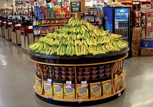 Alco Designs produce banana tables 	banana display rack
