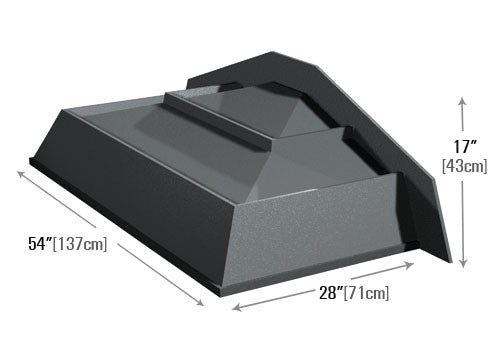 Slant Modular Dry Table End Risers [DTR40E]