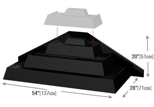 Four Step Modular Table End Riser [DTR415E]