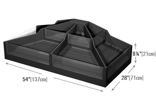 Modular Bin Dry Table End Riser [DTR50E]