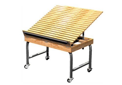 Steel Framed Wood Slant Table [EU1]