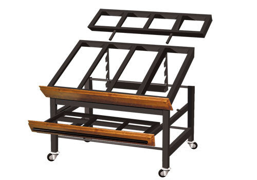 Orchard Table Produce Table Produce table riser Produce Signs Produce Merchandising Produce accessories Euro Table Euro Table Risers Metal