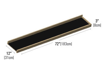 72" Right Extension Shelf [EU45-EXT-6R]