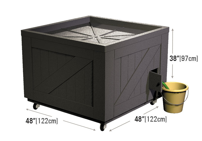 Plastic Orchard Bin Style Ice Table [ITP200-48]