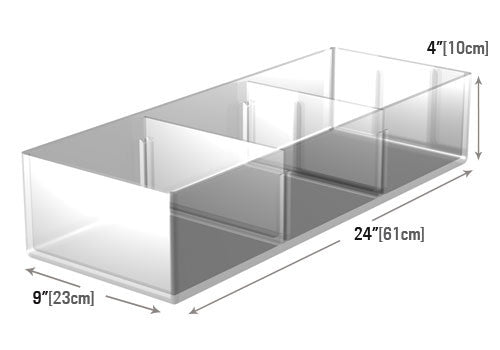 Clear Divided Produce Tray [MP25]