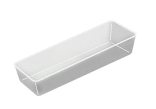 Long and shallow bin is perfect for bulk salads or other hard to merchandise items