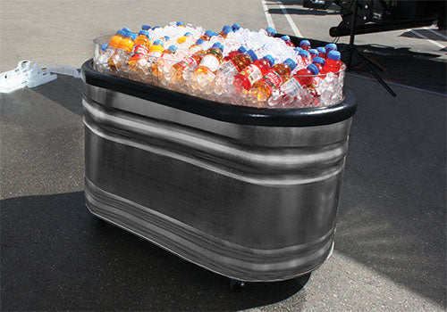Oval Galvanized Bin [N-STO4-GT]