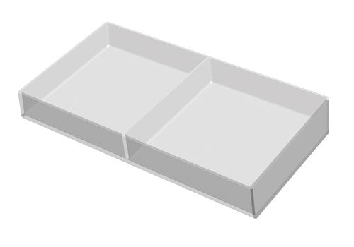 Clear Produce Tray with Adjustable Divider [PDT17]
