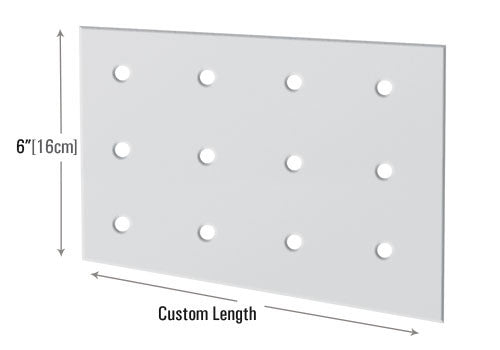 Straight Front Fence [PFS1P (perforated)]