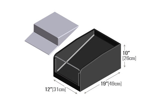 Clear Front Shelf Organizer with Filler and Divider [PR19M-12]