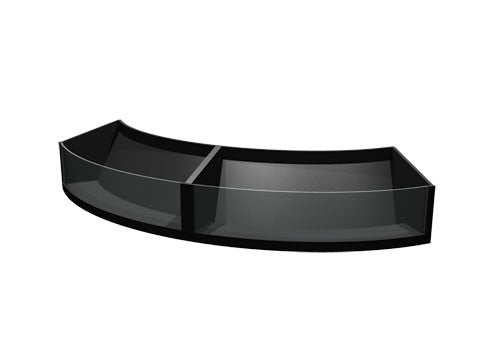 11.5" High Convex Curved Shelf Insert with Clear Front [PR22CX]