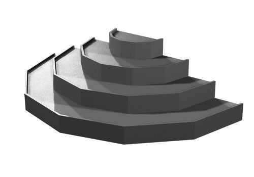 Half Moon Stepped End Riser [PR580E]