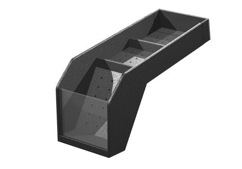 narrow profile clear front riser - PR65L-12