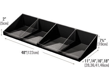 Shelf Organizer with Low Clear Front [PR75S]