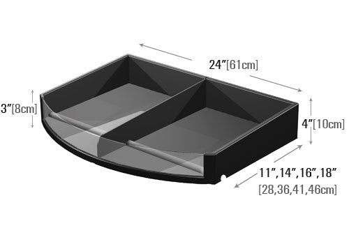 Curved Front Shelf Organizer [PR76C]