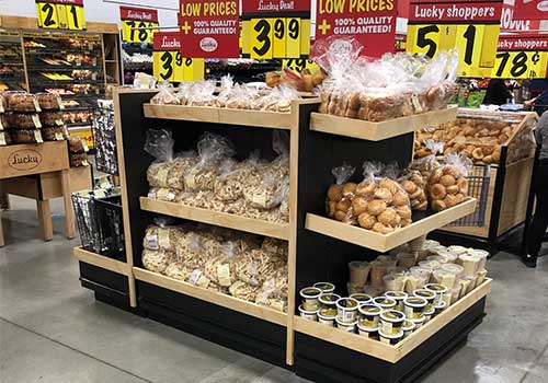 Bakery Display with Wired Basket Endcap [BR511]