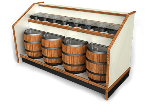 Buckets and Barrels Floor Display Fixture [SR01]