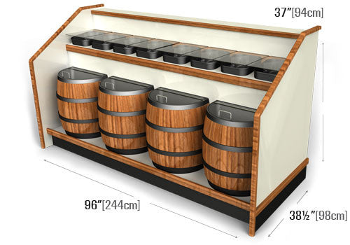 Buckets and Barrels Floor Display Fixture [SR01]