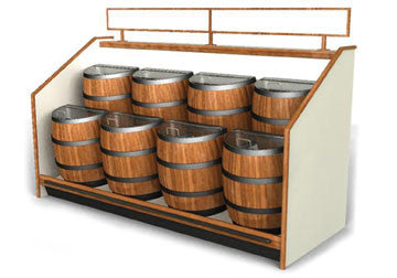 Barrels Floor Unit Display Fixture [SR02]